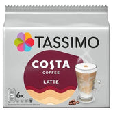 Tassimo Costa 6 Latte 167.4g - Honesty Sales U.K
